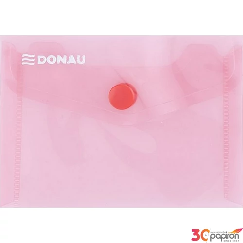 Irattartó tasak A7 Donau patentos PP műanyag piros Iratrendezés DONAU 8550001PL-04