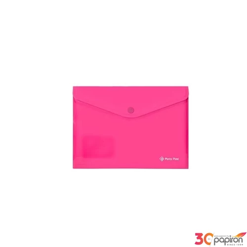 Irattartó tasak A5 Panta Plast PP, patentos, neon pink INP0410008613