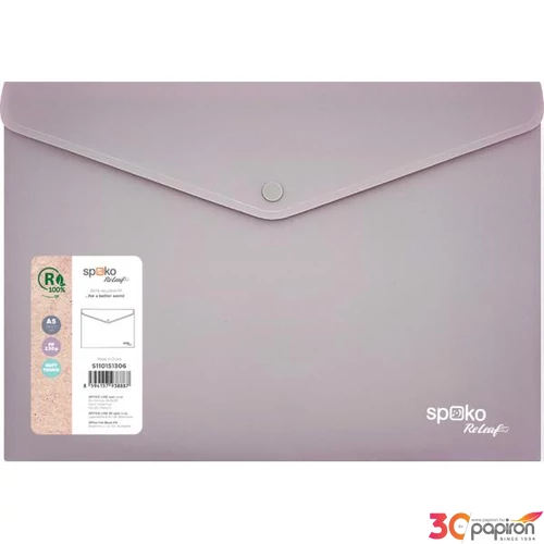 Irattartó tasak ReLeaf A5 PP SoftTouch lila 25x17cm 