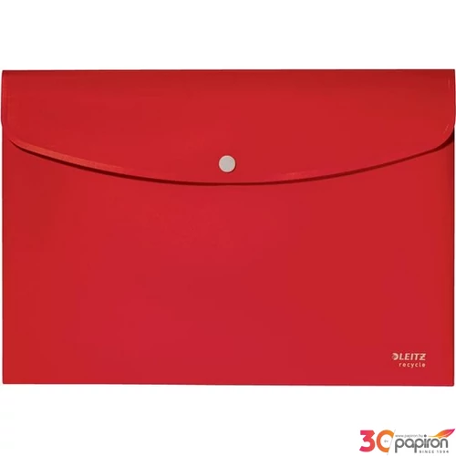 Irattasak A4 Leitz PP, patentos, Recycle, piros E46780025
