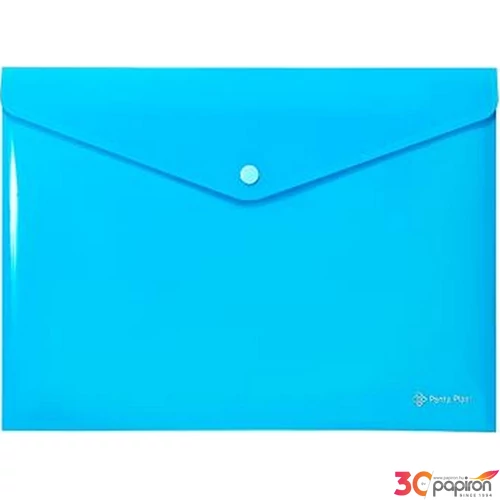 Irattasak A4 Panta Plast PP, patentos,neon kék INP0410008503
