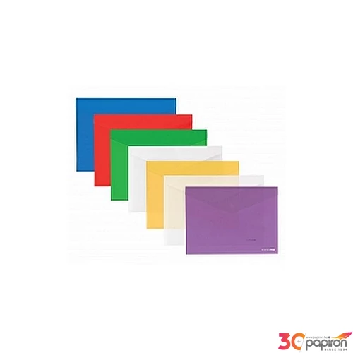 Irattasak A4 patentos Economix 180mic fényes vegyes színekben Papiron patentos tasak