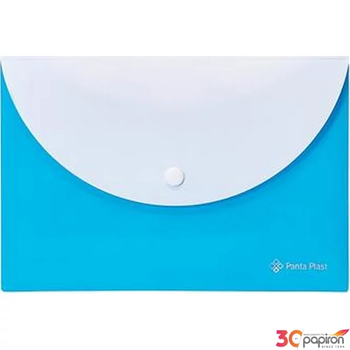 Irattasak A5 Panta Plast PP, patentos, két zsebes,neon kék INP0410008803