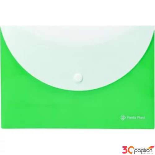 Irattasak A5 Panta Plast PP, patentos, két zsebes,neon zöld INP0410008804