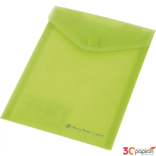 Irattartó tasak A6 Panta Plast patentos 160mik PP műanyag paszt.zöld Iratrendezés PANTA PLAST 0410-0052-04