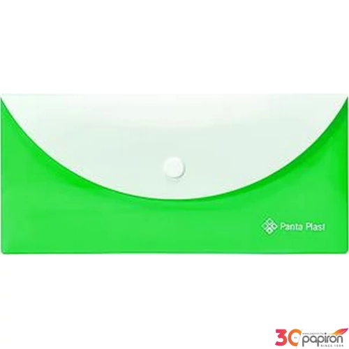 Irattasak DL Panta Plast PP, patentos, két zsebes,neon zöld INP0410008904