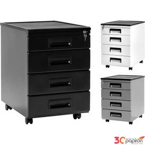 Irodabútor UNI-Container-325 Zárható fém tárolószekrény "konténer Méret: 40cmx58cmx56cm