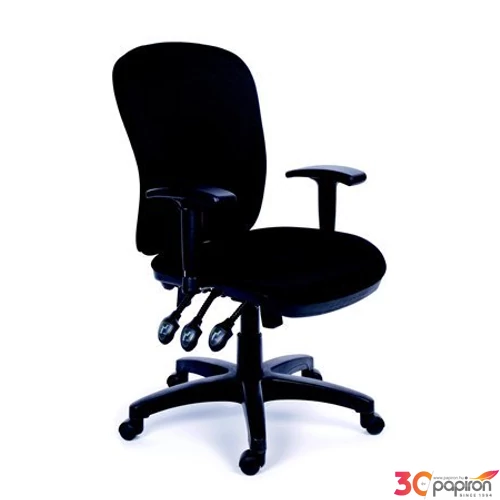 Irodai szék Comfort kárpit fekete lábkereszt fekete BBSZVV12