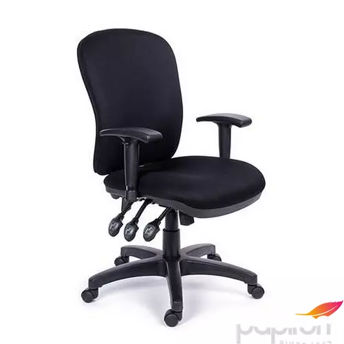 Irodai szék Comfort kárpit fekete lábkereszt fekete