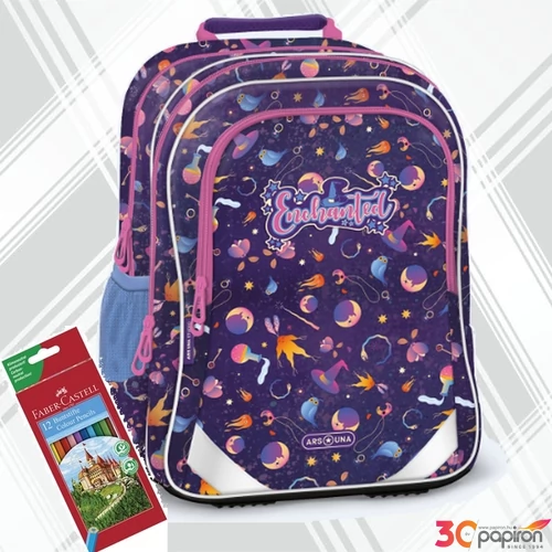 Ars una iskolatáska ErgoFit 24 24L ergo-fit Enchanted (5350) lila 56173505 prémium 3év garancia