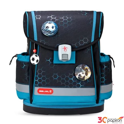 Iskolatáska Belmil ergonómikus Classy Plus Kick the Ball BL40578AG5F
