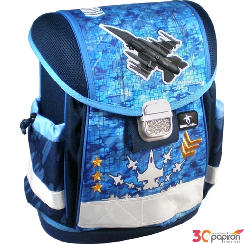 Iskolatáska Belmil ergonómikus Classy anatómiai hátizsák Military 403-13 36x32x19 kb. 19l - 900g