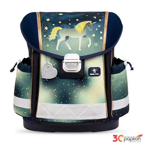 Iskolatáska Belmil ergonómikus Classy Sparkling Unicorn 