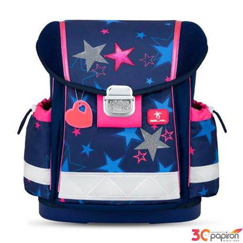 Iskolatáska Belmil ergonómikus Classy Sparkling Star BL40313AG67L