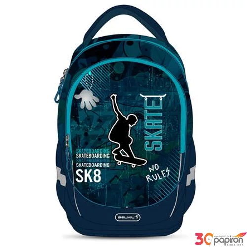 Iskolatáska Belmil ergonómikus Leisure Plus Skate BL338874F