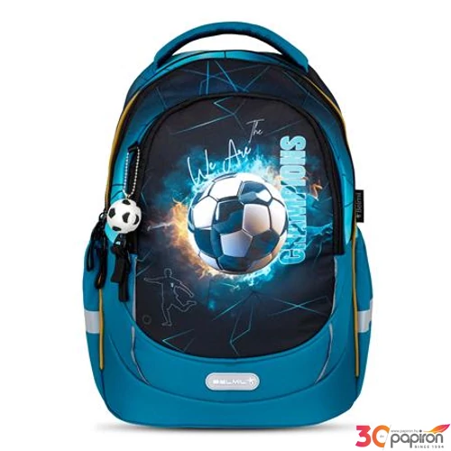 Iskolatáska Belmil ergonómikus Leisure Plus Fire Footbal BL338873F