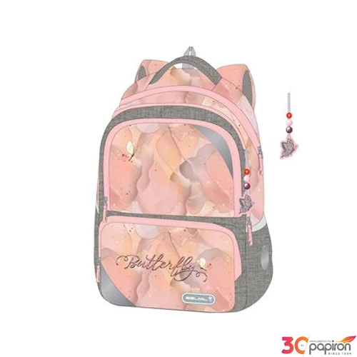 Iskolatáska Belmil ergonómikus Maxi Packspecial T-Shinning Butterfly BL33837T4L