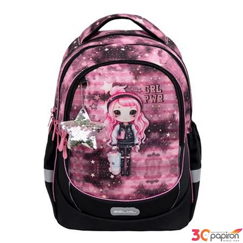 Iskolatáska Belmil ergonómikus Leisure Plus Pink Girl