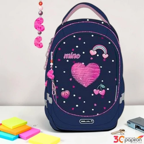 Iskolatáska Belmil ergonómikus Leisure Special T-Simple Heart BL33887T1L