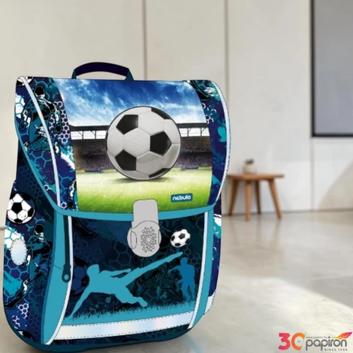 Iskolatáska ergonómikus Nebulo Ergo-system merev falú, GOAL dizájn