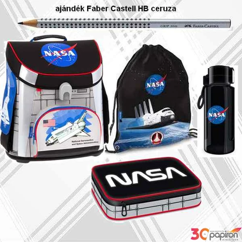 Iskolatáska szett Ars Una 21' NASA iskolatáska, tornazsák, tolltartó kulacs