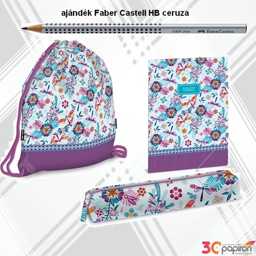 Iskolatáska szett Ars Una Catalina Estrada tornazsák, gumis mappa, tolltartó