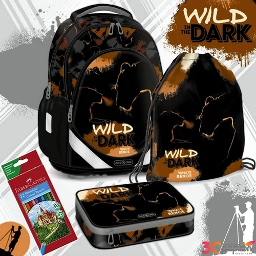 Iskolatáska szett Ars Una 26 Wild in the Dark 3 részes