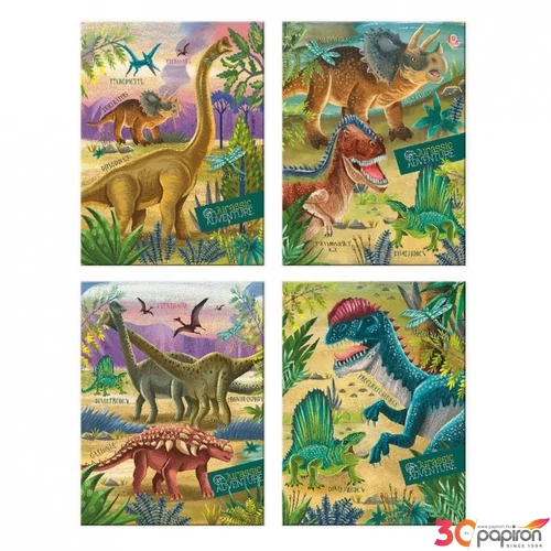 Jegyzetfüzet Argus A6 Dino world vonalas 1111-0388