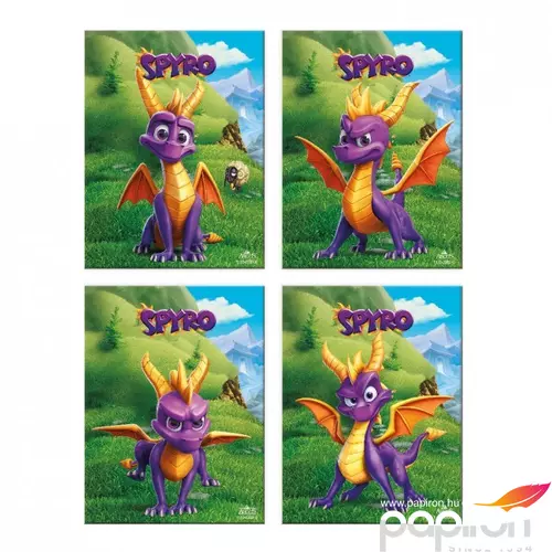 Jegyzetfüzet Argus A6 Spyro,a sárkány mix 1110-0359 
