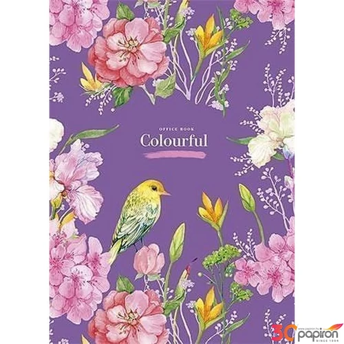 Jegyzettömb A5 Student vonalas Colourful 50lap vonalas vegyes mintával Irodai papír SHKOLYARYK A5-GB-050-817L