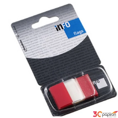 Jelölőcimke Info Flags GLN piros 25, 4x43, 2mm 7728-74