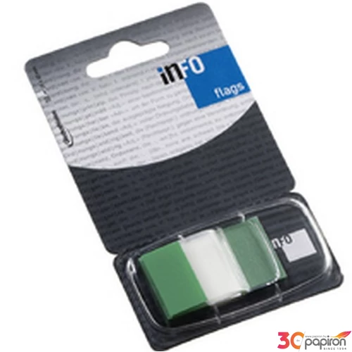 Jelölőcimke Info Flags GLN zöld 25, 4x43, 2mm 7728-43