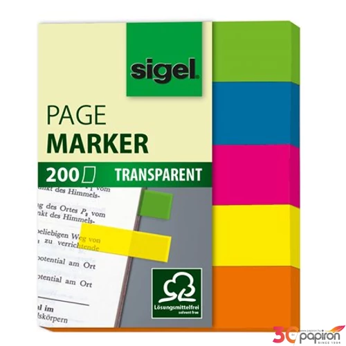 Jelölőcimke Sigel HN615 műanyag 12x50mm,5x40lap SIHN614