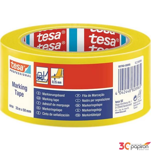 Jelölőszalag TESA Professional,50mm x 33 m sárga