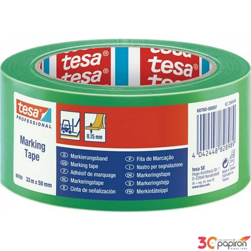 Jelölőszalag TESA Professional,50mm x 33 m zöld