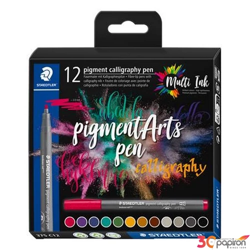 Kalligrafikus készlet Staedtle 2mm, Pigment 375, 12 különböző szín TS375C11