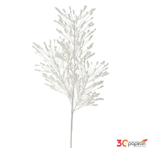 Karácsonyi Dekorág 23 fehér, glitteres 80cm