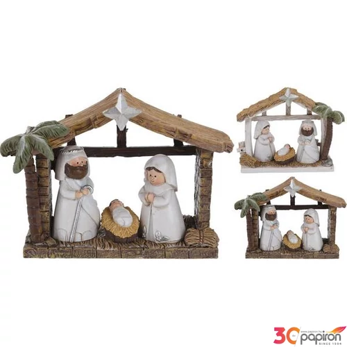Betlehem karácsony dekor '23 betlehemi család, 3 figurával 2 féle kpm
