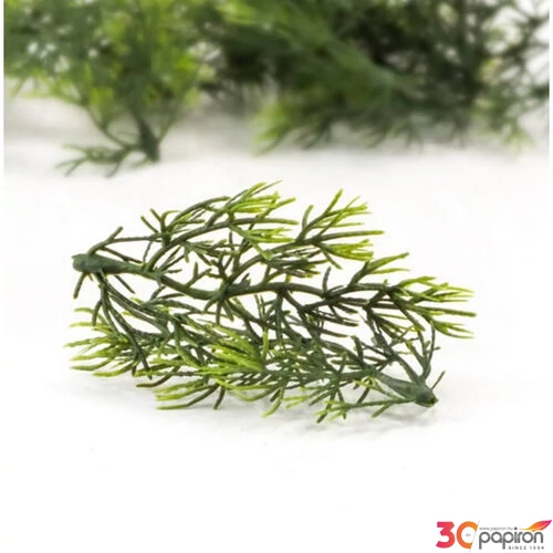 Karácsonyi dekor fenyőág zöld, 10cm, 4-6cm széles