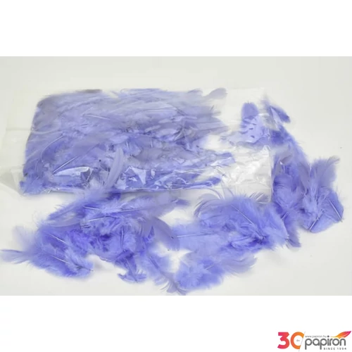 Karácsonyi dekoráció Madártoll Levendula 7-8cm 10g Karácsonyi dekoráció