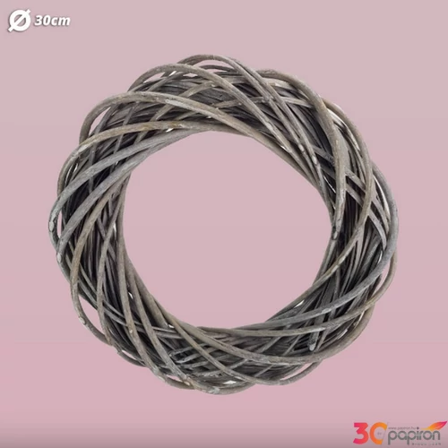 Koszorú vesszőnatúr 35cm