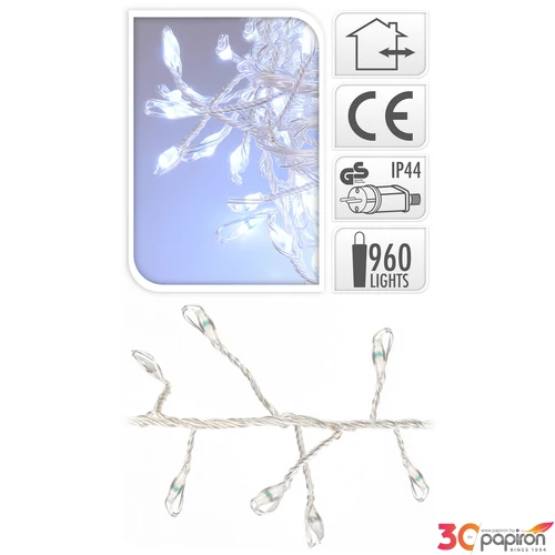 Égősor fényfűzér 960 led beltéri fényű 960led fűzér Karácsonyi ledes fényfűzér dekoráció