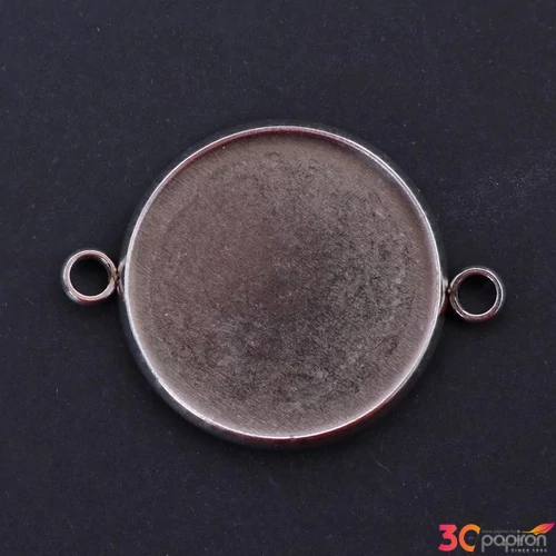Karkötő alap két füllel 20mm rozsdamentes acél - 5 db
