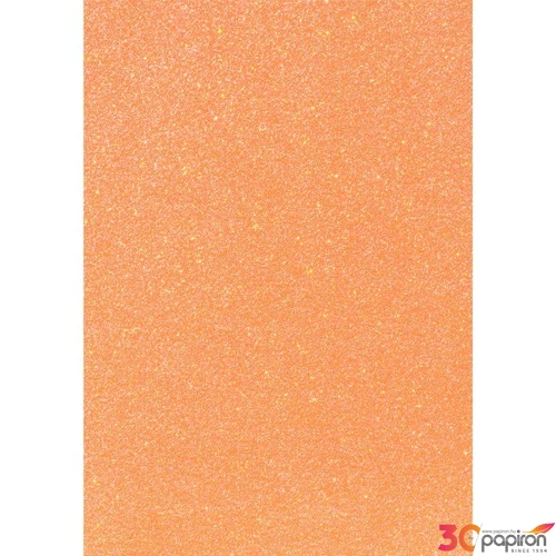 Karton HEYDA A/4 200g csillámos neon narancs  2118930