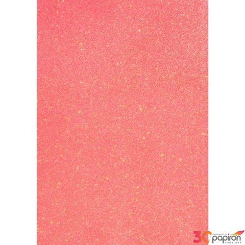 Karton HEYDA A/4 200g csillámos neon piros  211893003