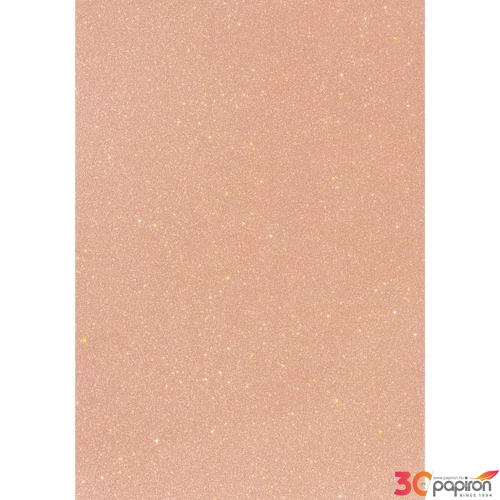 Karton HEYDA A/4 200g csillámos pasztell barack  2118