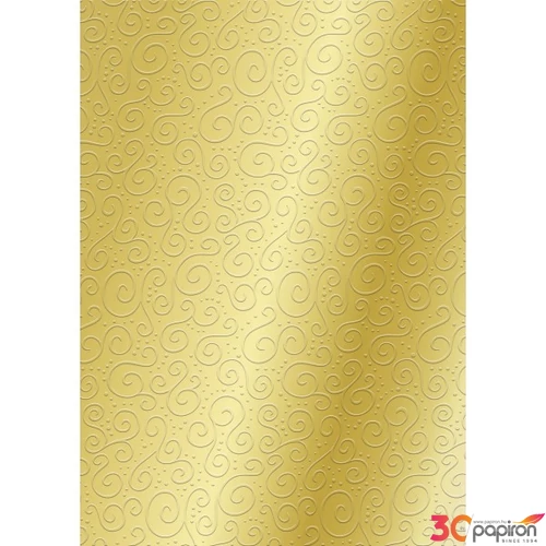 Karton HEYDA A/4 220g nyomott mintás Milano arany  20 