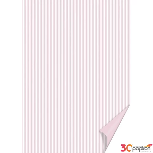 Karton kétoldalas HEYDA A/4 200g csíkos rózsa-fehér  204774632 