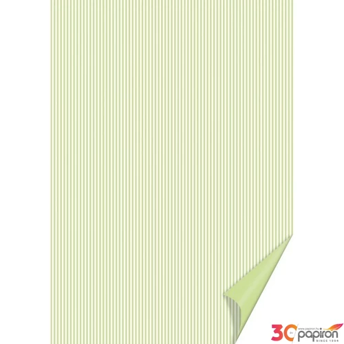 Karton kétoldalas HEYDA A/4 200g csíkos vil.zöld-fehér  20477463 