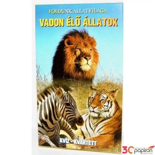Kártya vadon élő állatok